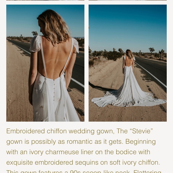 Brand new Wedding Dress from Daughters of Simone. Size small in Ivory Color. - Picture 5 of 8